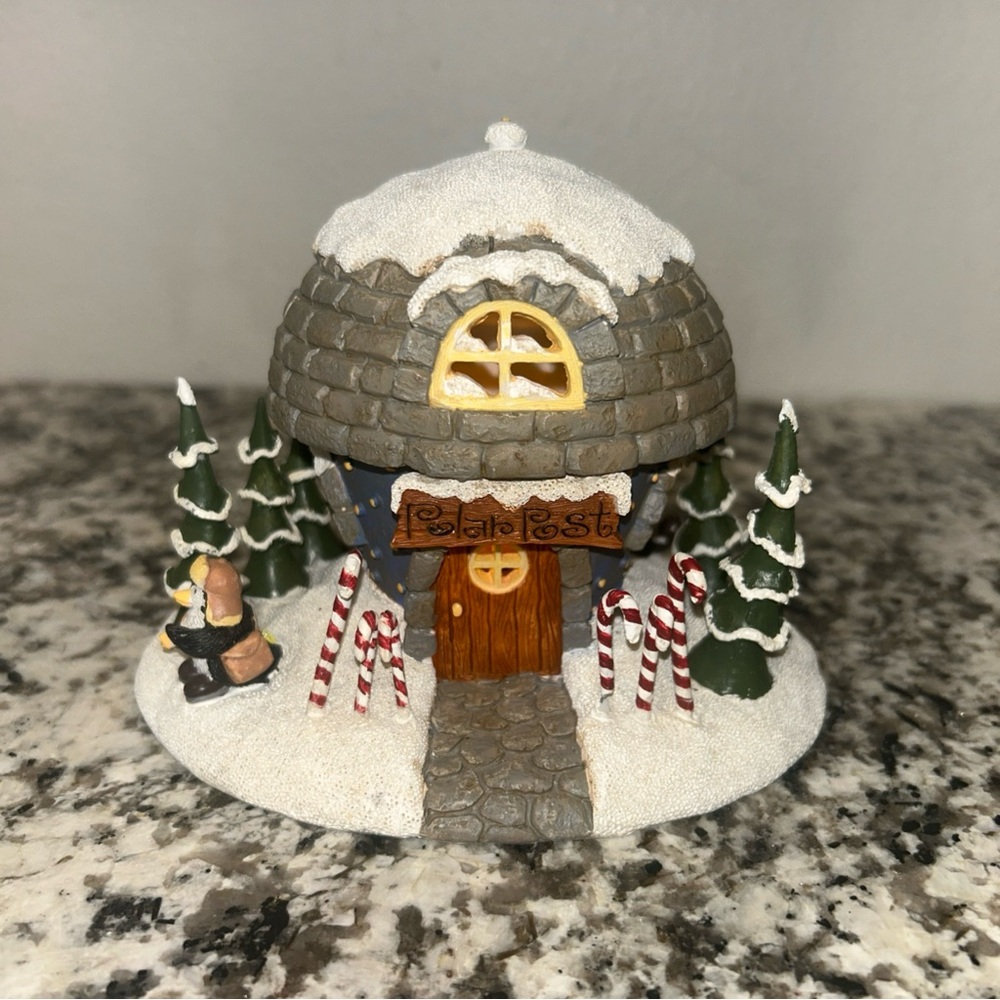 Charming Snowy Holiday Village Post Office